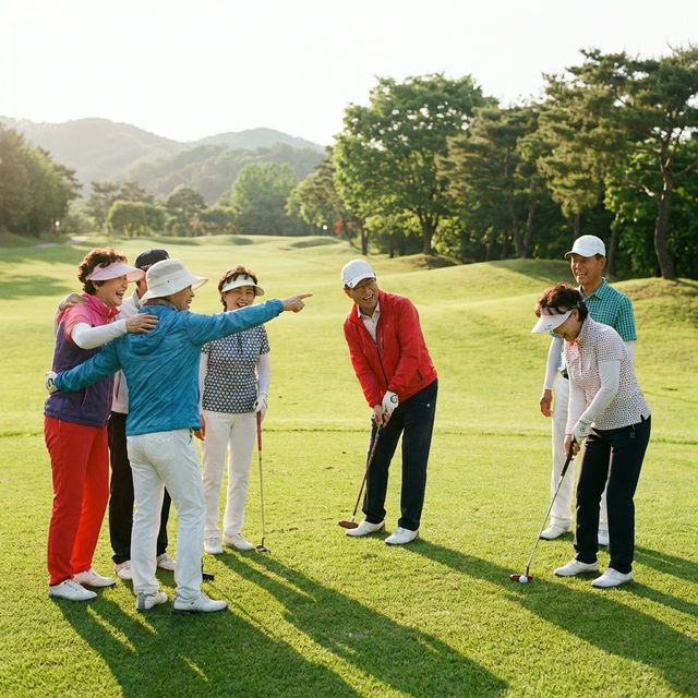 파크골프를 즐기는 액티브 시니어들